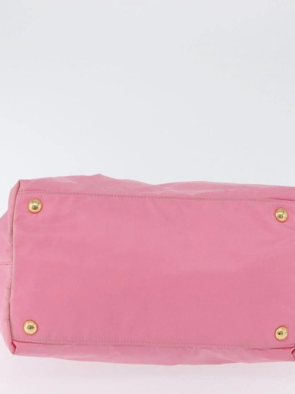 PRADA Hand Bag Nylon Pink Gold Auth 172515A - Picture 7 of 16